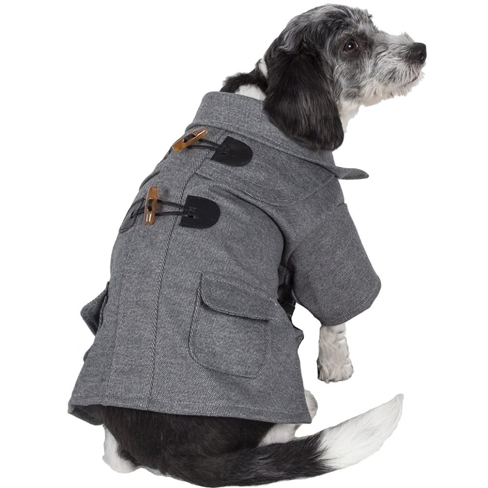 Pet Life Sergeant Riveted Fashion Collared Dog Coat